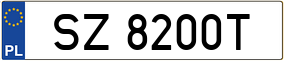 Trailer License Plate